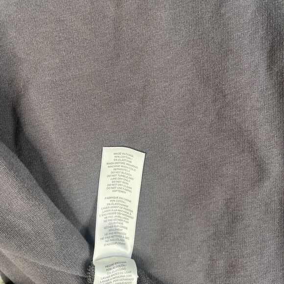 Rhone Hoodie Mens Medium Gray Henley Pullover French Terry Sweatshirt Sweater - Picture 7 of 12